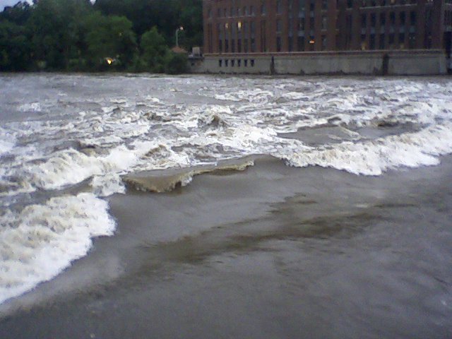 Giant Waves The rushing current