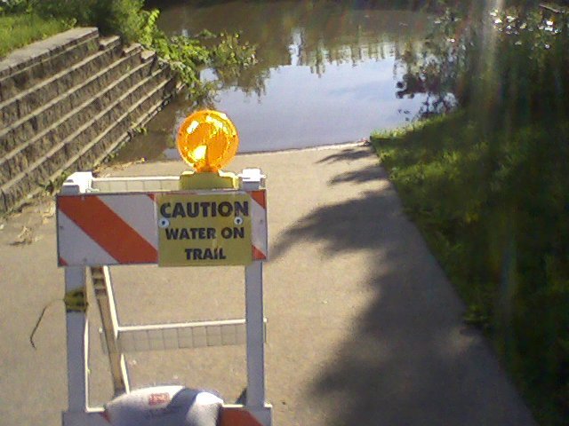 Water On Trail Obviously enough