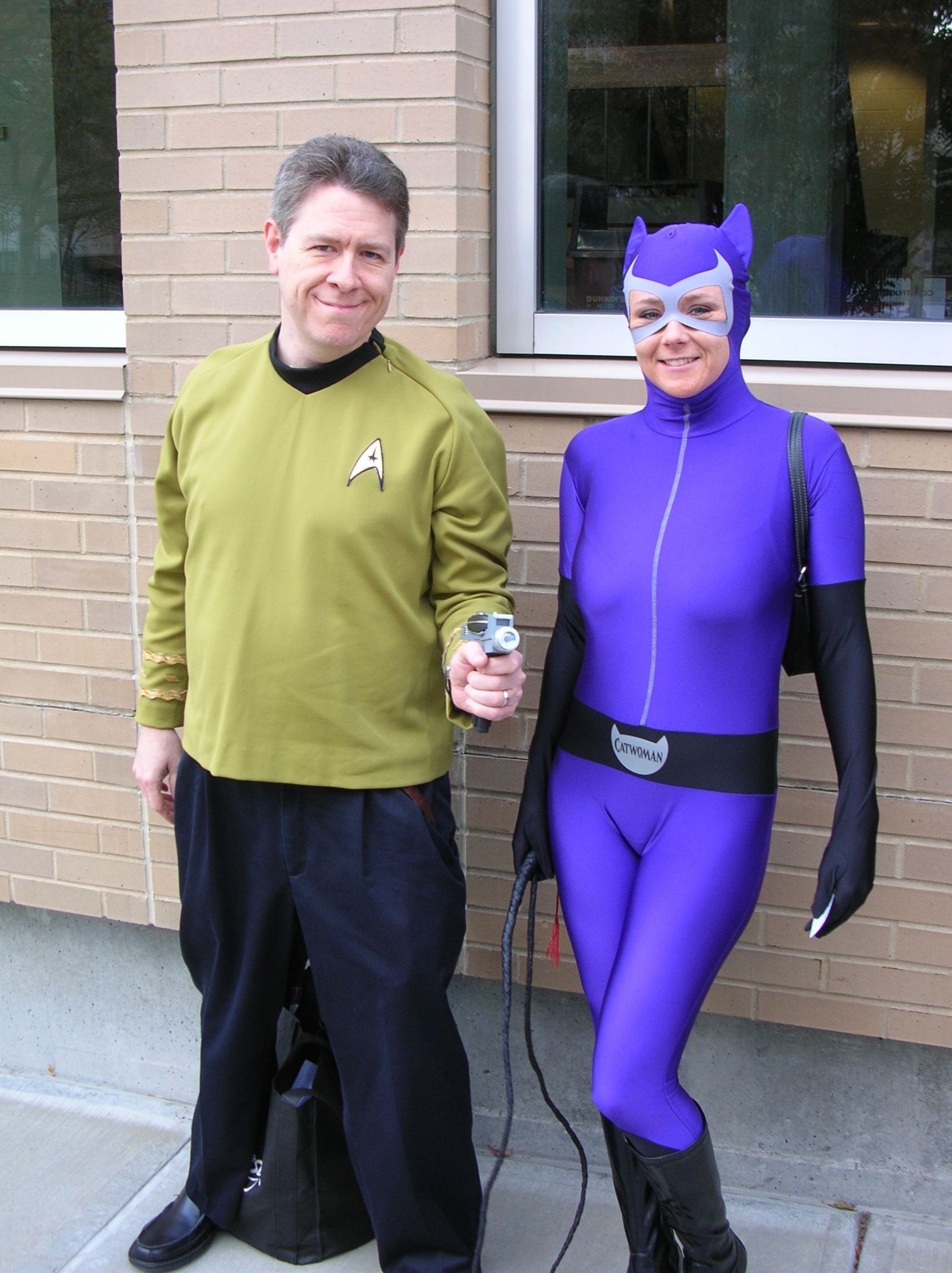 Capt. Kirk and Catwoman 